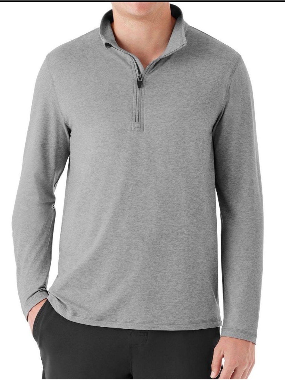 NWT Member’s Mark Men’s XXL Favorite Soft Gray Quarter Zip Pullover